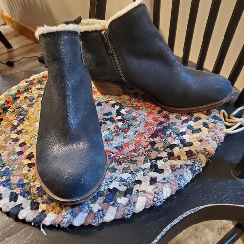 Lucky Brand black suede short boots | eBay