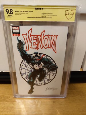 Venom #1 Blank FIRST VENOM Bob Layton SIGNED SKETCH CBCS NOT CGC ART CBCS 9.8