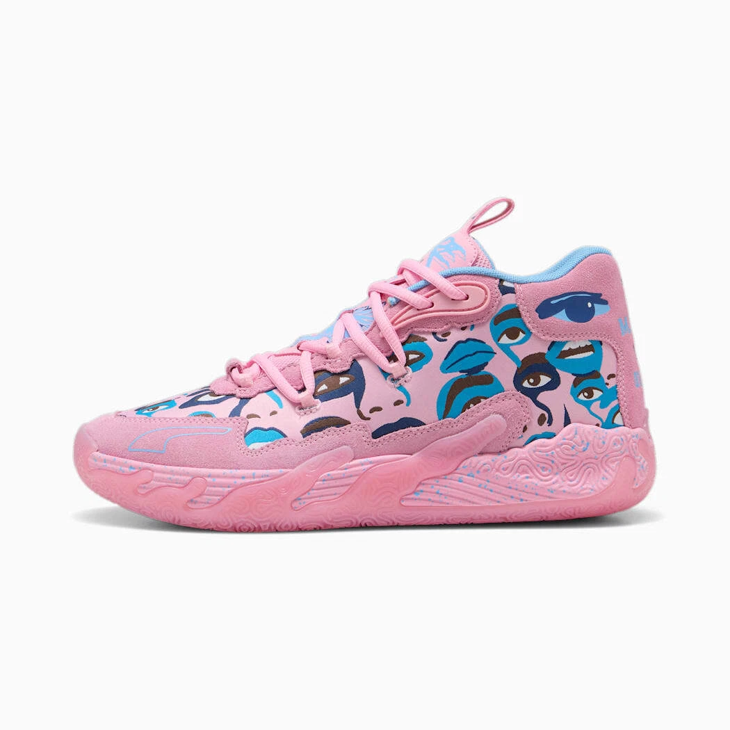 Nuove con scatola*sneaker da uomo PUMA MB.03 per bambini * rosa lilla blu chiaro*taglia 8 13