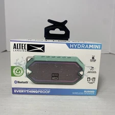 Altec Lansing HydraMini Wireless Bluetooth Speaker - Waterproof Mint Green New