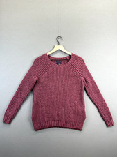American Eagle Outfitters Womens Sweater Pink Pullover Knitted Round Neck Size S