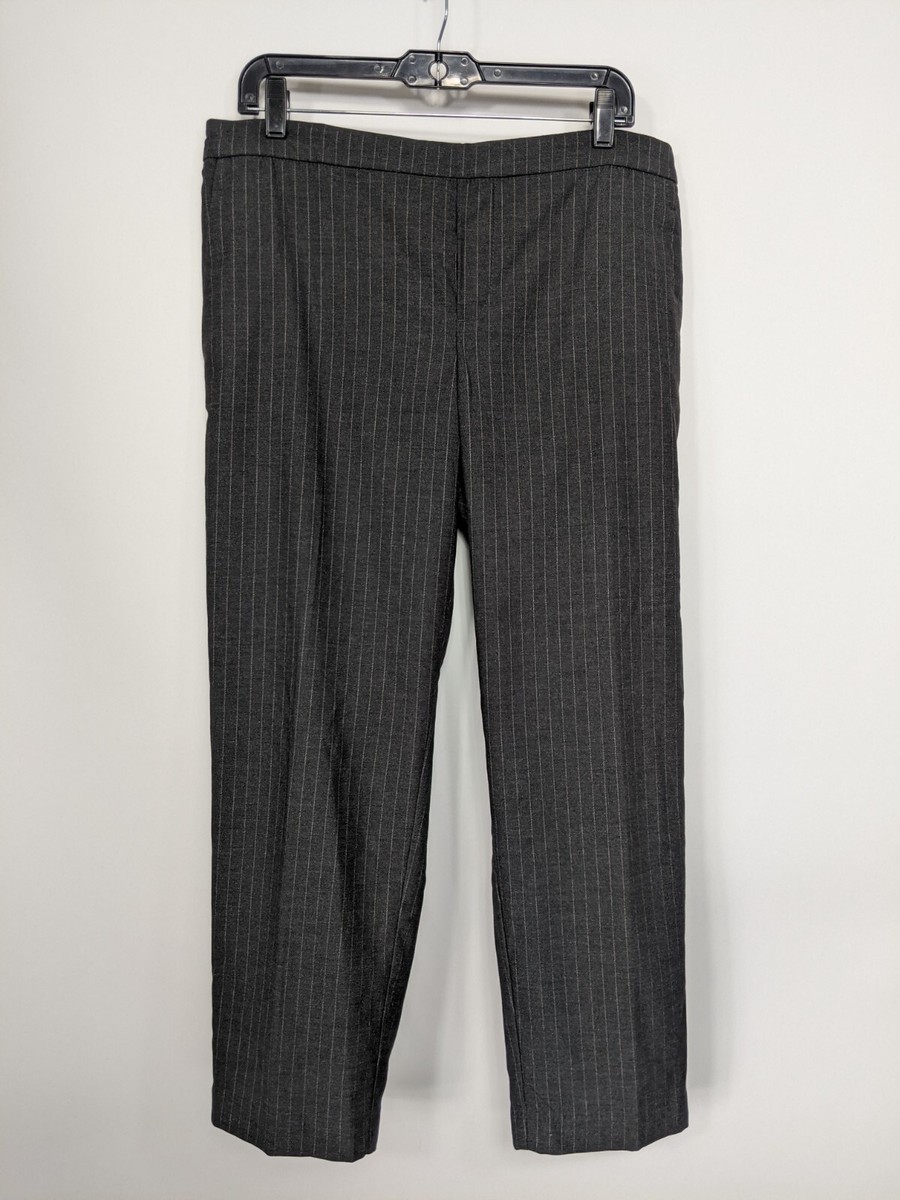 パンツ Reverse Etavirp Nylon Pants Navy White M Old Navy Gray Striped Stretch Waist Tapered Leg Pocket Dress