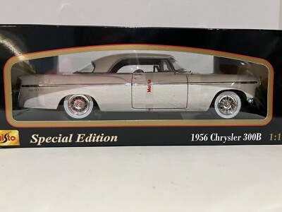 Maisto Chrysler 300B (1956) ミニカー Maisto 1956 Chrysler 300B. 1:18 scale. White. Special