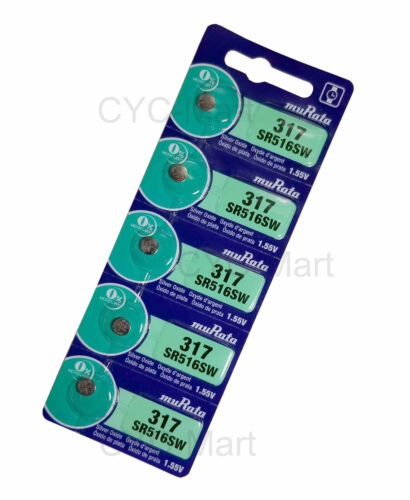 muRata (was Sony) SR516SW 317 Silver Oxide Watch Battery x 10pcs - Picture 1 of 1