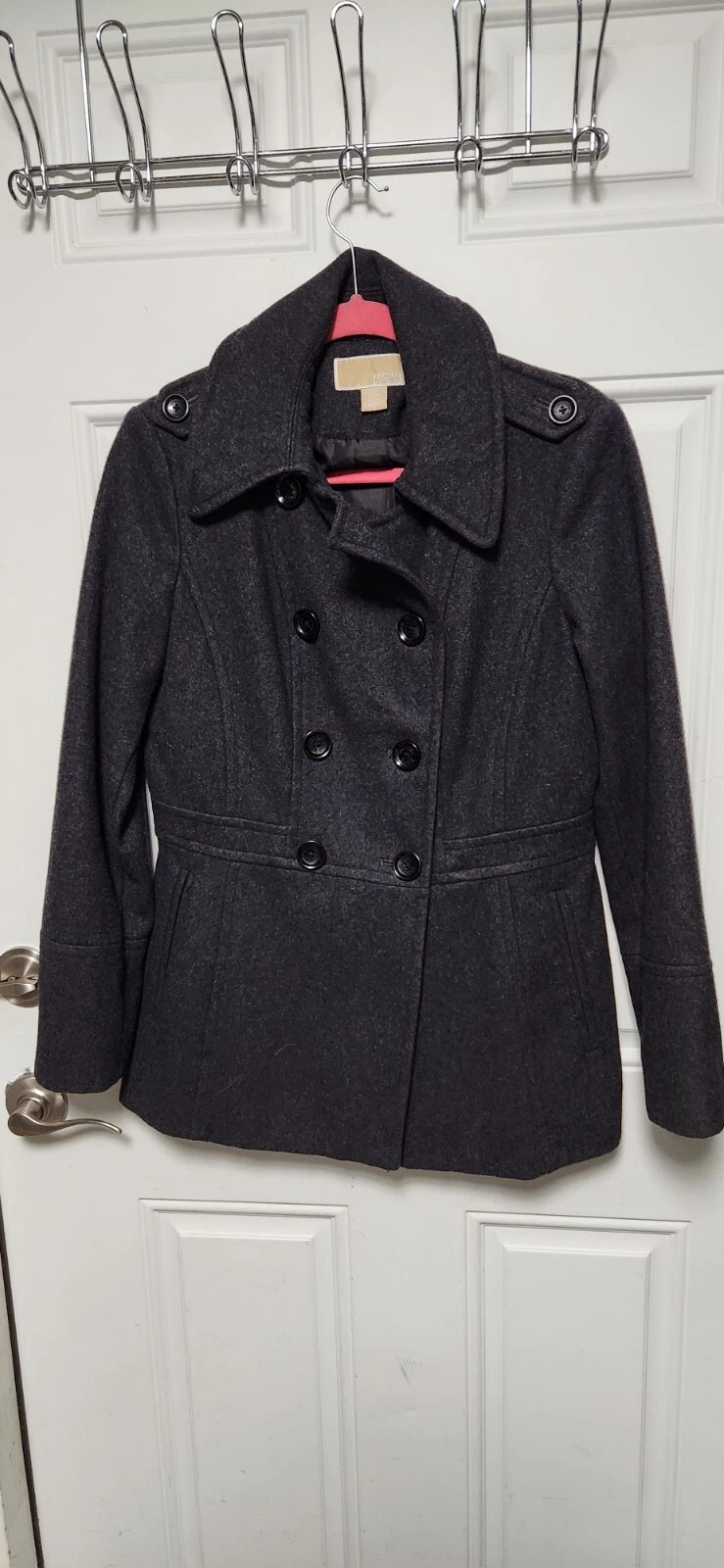 Michael Kors Giacca Cappotto di Lana Taglia Small Nero Ottime Condizioni