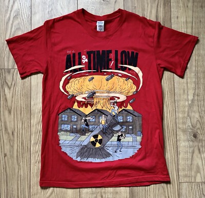 All Time Low - End Of The World Tour - Atom Bomb - Konzert T-Shirt Gr. M Medium