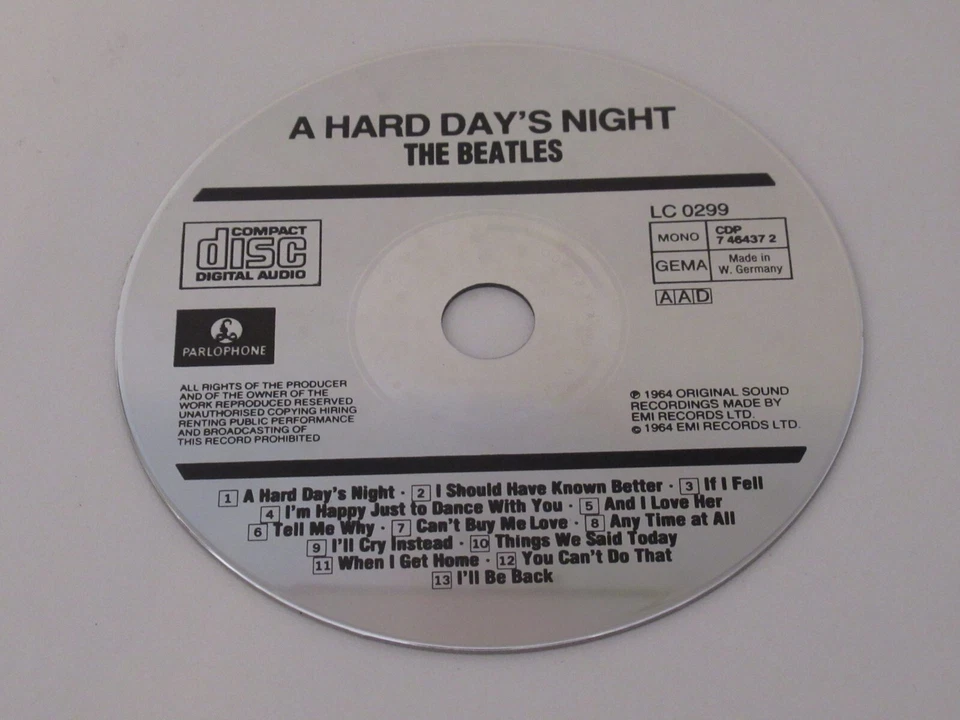 The Beatles – A Hard Day's Night / Capitol Records – CDP 7 46437 2 CD ALBUM  - Bild 2 von 3