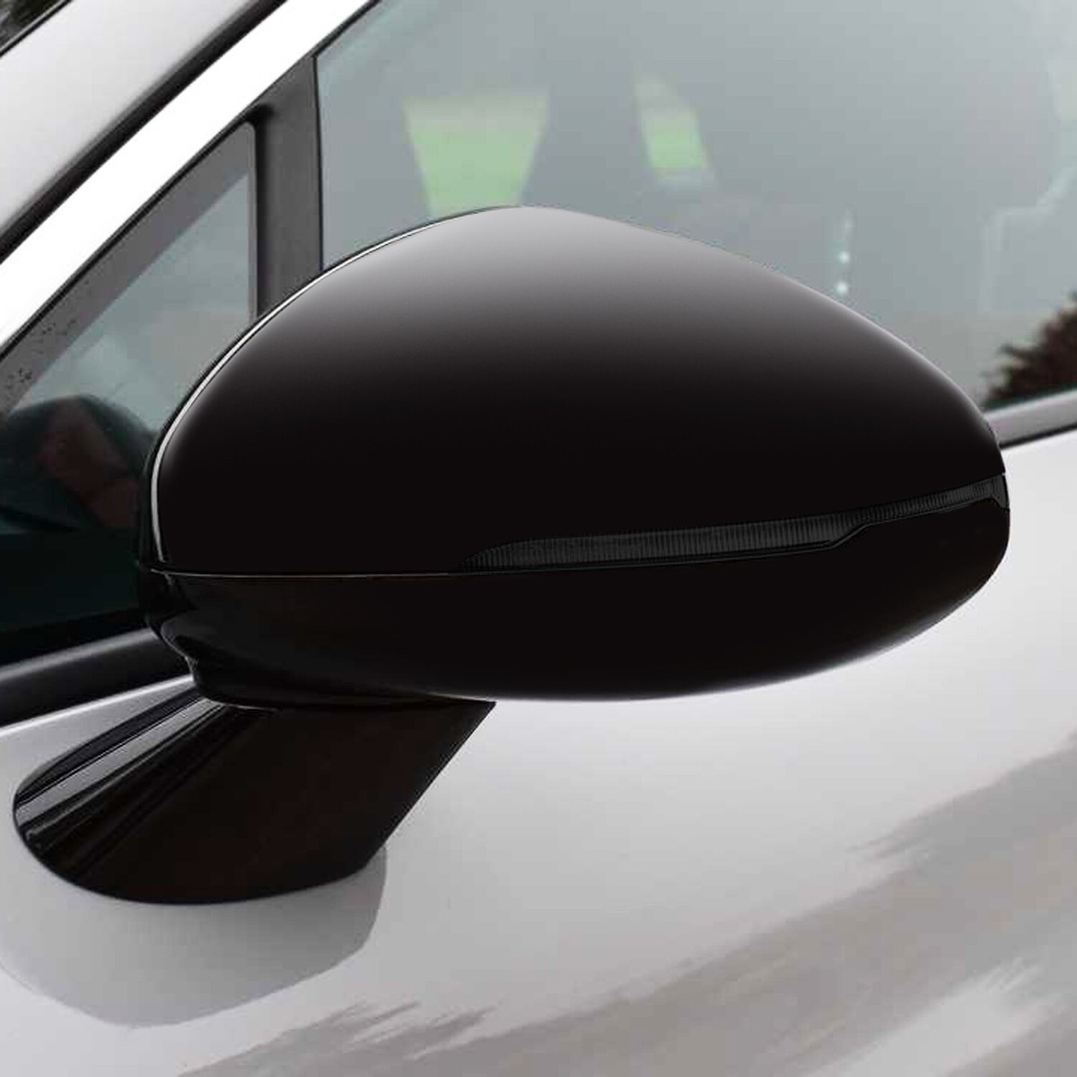 MotorSkinz Gloss Black Precut Vinyl Decal Overlay For 2021-2024 Kia K5 Gas Cap Door