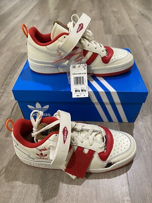 Adidas  Home Alone   Forum Low Red/White Sneakers Men s 8.5 Shoes GZ4378 In Hand