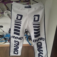DYNO BIKE PANTS CLASSIC DESIGN BMX PANTS RACE BIKE FREESTYLE 80'S DESIGN L
