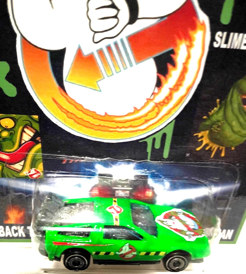 Hot Wheels Custom Ghostbusters "Slimer" Back 2 Future Delorean Time Machine  - Image 4 of 4