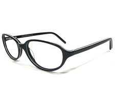 Anne Klein Eyeglasses Frames AK8041 129 Black White Round Full Rim 51-16-135
