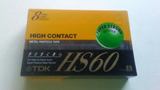 TDK HS60 8mm Video Cassette High Contact Metal Particle Tape Japan New Sealed