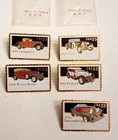 Antique Classic Car US Postage Stamp Pin LOT 25 Cent USPS Enamel Tie Tack Back