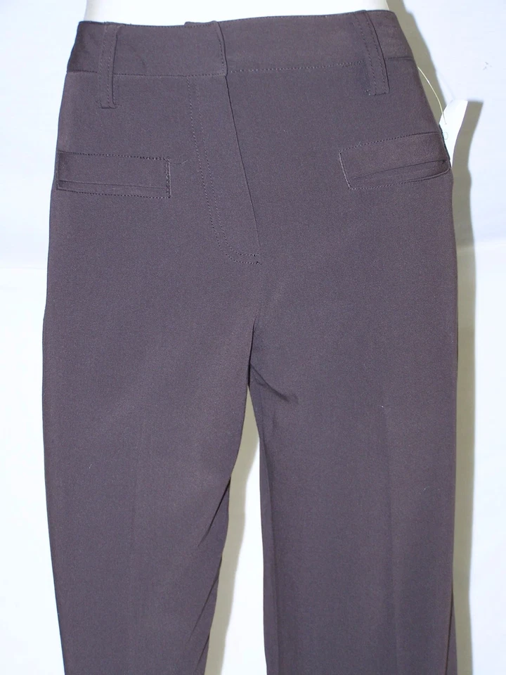 Larry Levine Brown Career Dress Work Shorts Womens Size 6 Small Petite 6P - Image 2 of 4