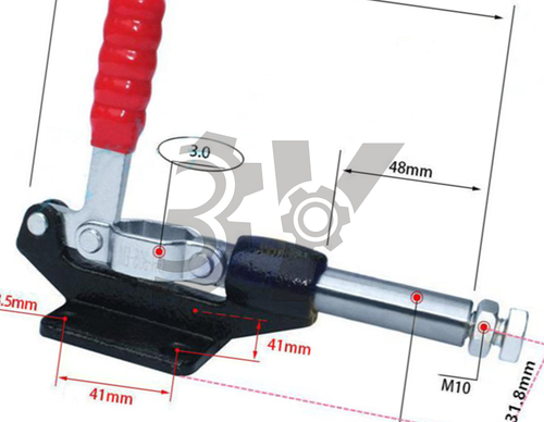 1PZ NUOVO GH-305-EM Morsetto a levetta capacità di tenuta push-pull 386KG corsa stantuffo - Foto 3 di 3