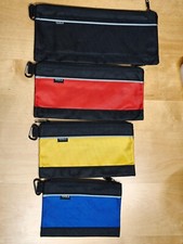 4 Pack Tool Pouch, Small Tool Bag with Zipper Oxford 12.6"L x 7.9"W x 0.7"H