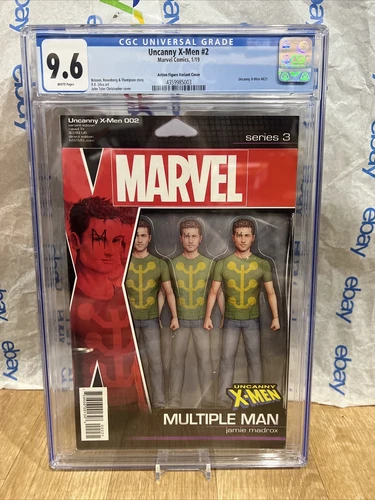 Uncanny X-men #2 (Christopher Action Figure Var) Marvel Comic Book Cgc 9.6 Grade