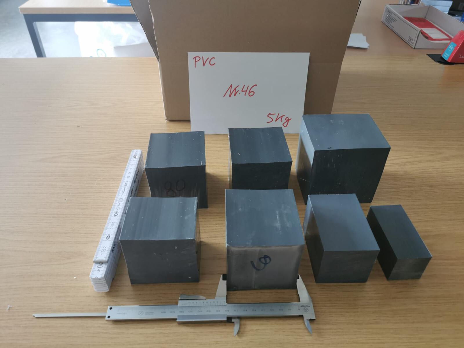 PVC Vierkant 60x60mm grau Länge wählbar PVC-U 4-kant Stab Kunststoff Stange PVC Vierkant 60x60mm grau Länge wählbar PVC-U 4-kant Stab Kunststoff Stange