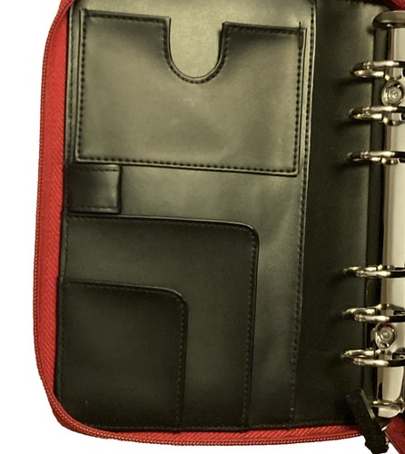 Pantone Organizer Red Planner Organizer 6 Ring Binder Snap Closure Refill 6X8 In - Picture 8 of 15