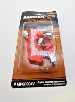 (QTY 8) MasterPro Hose Clamps with Removable Key 1/4 Inch To 7/8 MP6R004V