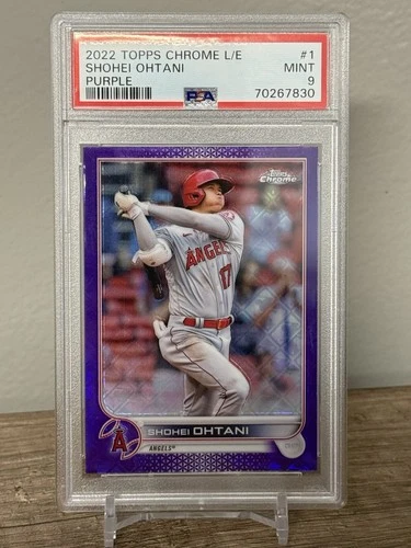 Shohei Ohtani 2022 Topps Chrome Logofractor Purple PSA 9 #/250 🔥