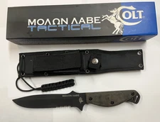 Colt Tactical Knife CT548 -Molon Labe Fixed Blade Knife-New in Box