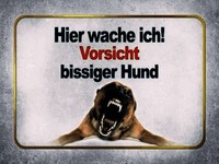 Holzschild 30X40 Cm Vorsicht Bissiger Hund Deko Geschenk Holz Schild