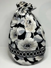 Vera Bradley Ditty Bag Camellia Retired Print Travel Gym Tote Lined HTF