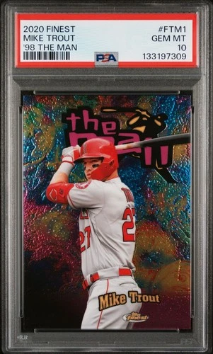 Mike Trout 2020 Topps Finest The Man #FTM-1 PSA 10