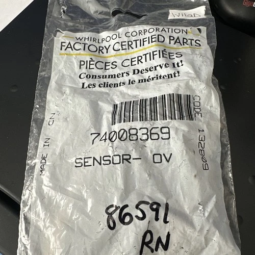 74008369 New IN SEALED BAG Genuine OEM Whirlpool Oven Range Temperature Sensor