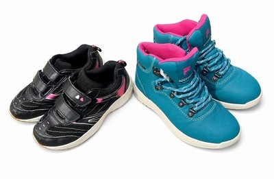 2 Paar Mädchenschuhe Gr. 31   Fila Winterboots Trekking Schuhe & Klett Sneakers