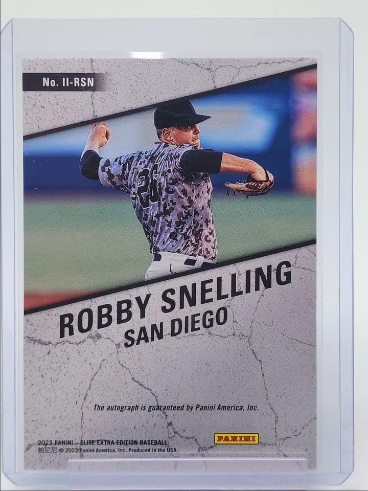 ROBBY SNELLING 2023 ELITE EXTRA EDITION IMPACT IMPRESSIONS AUTO Q4854 - Image 2 of 2