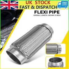 70mm x 200mm Exhaust Repair Flexi Pipe Stainless Steel Flex Joint Flexible Tube