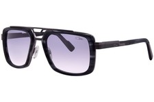 Cazal 9104 002 Sunglasses Men's Black/Gunmetal/Grey Gradient Square Shape 54mm