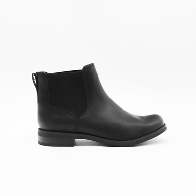Timberland Damen Stiefeletten Schwarz Größe UK 3,5 Leder Boots