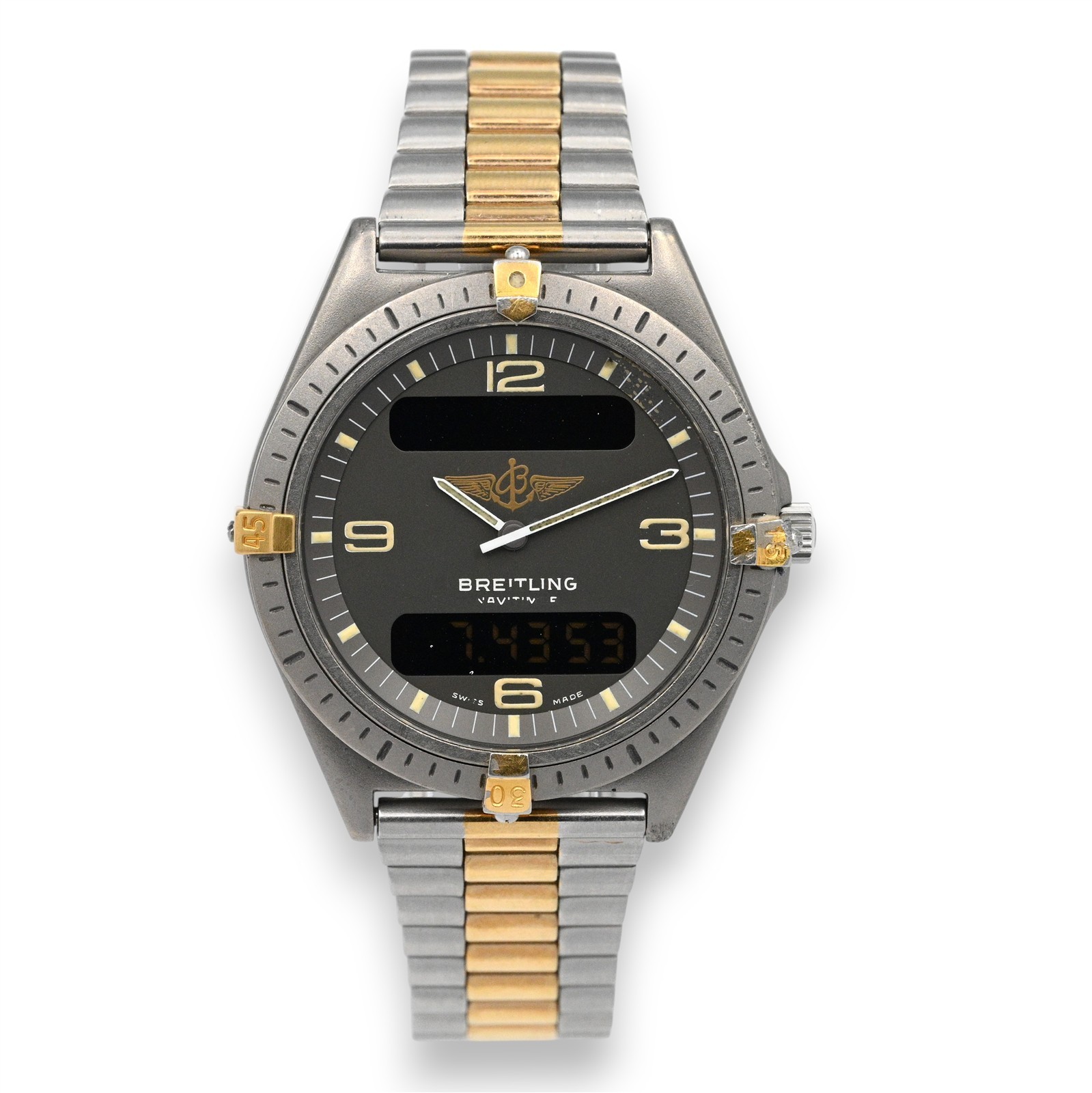BREITLING AEROSPACE NAVITIMER ANALOG DIGITAL QUAR… - image 1
