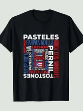 Puerto Rico Pride Foodie T-Shirt - Unisex 100% Casual Tee with Vibrant Puerto Ri