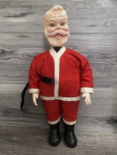 CELLULOID SANTA CLAUS FIGURE CHRISTMAS DECORATION 16 VINTAGE