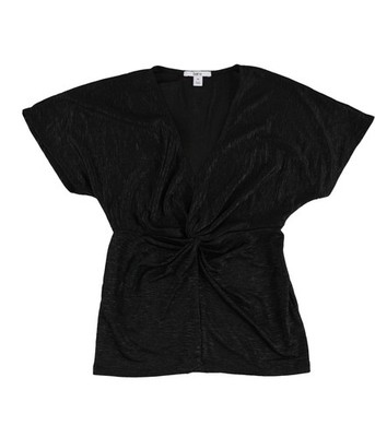 bar III Womens Twist Front Basic T-Shirt