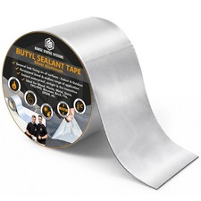 HSS Butyl Sealant Tape B1 4 Inch x 50 Feet Silver for RVs, Boats, Roofs  more