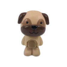 Skip Hop Zoo Crew Preston Pug Brown Dog Puppy PVC Toy Figure