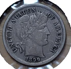 1899-P Barber Dime 90% Silver    Item 6286