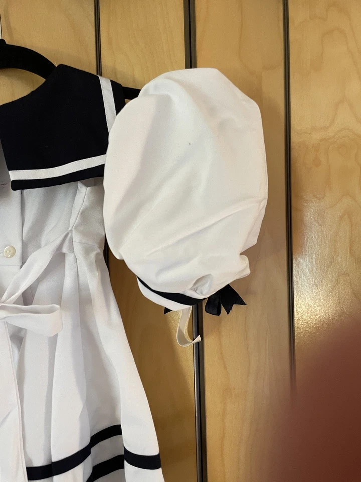Vestido Marinero Edición Rara con Sombrero Blanco, Talla 3T con OG Lord+Taylor Box Nuevo con Etiquetas Foto 4 de 4