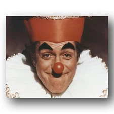 Dick Van Dyke as Clown with Red Nose Chitty Chitty Bang Bang Vintage Photo 8x10