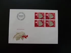 2000 years Retoromania federation FDC Switzerland 1985 (block of 4)