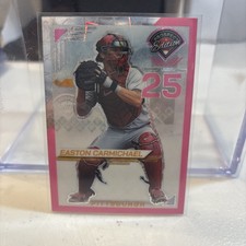 2025 Panini Prospect Edition Pirates Easton Carmichael 43/79 Pink Prizm