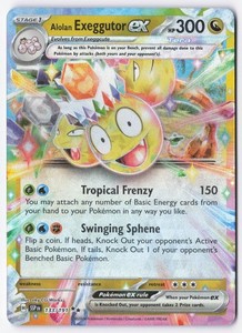 Alolan Exeggutor ex 133/191 Double Rare Surging Sparks