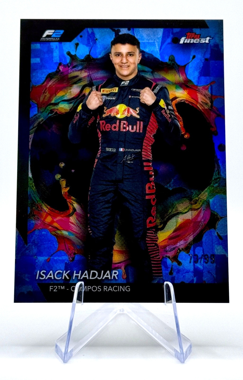 2024 Topps Finest Formula 1 F1 Isack Hadjar #241 Rare Blue /99
