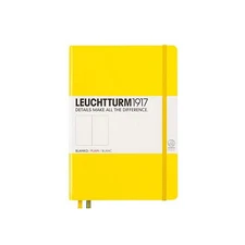 LEUCHTTURM1917 - Medium A5 Plain Hardcover Notebook (Lemon) - 251 Numbered Pages